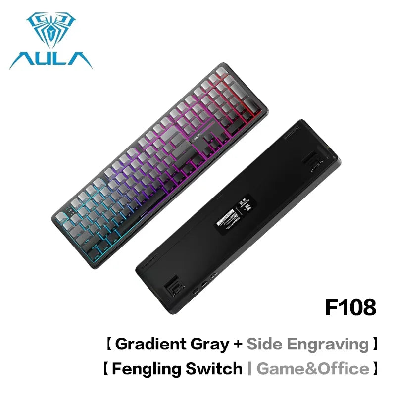 AULA F108Pro Tri-Mode RGB Keyboard