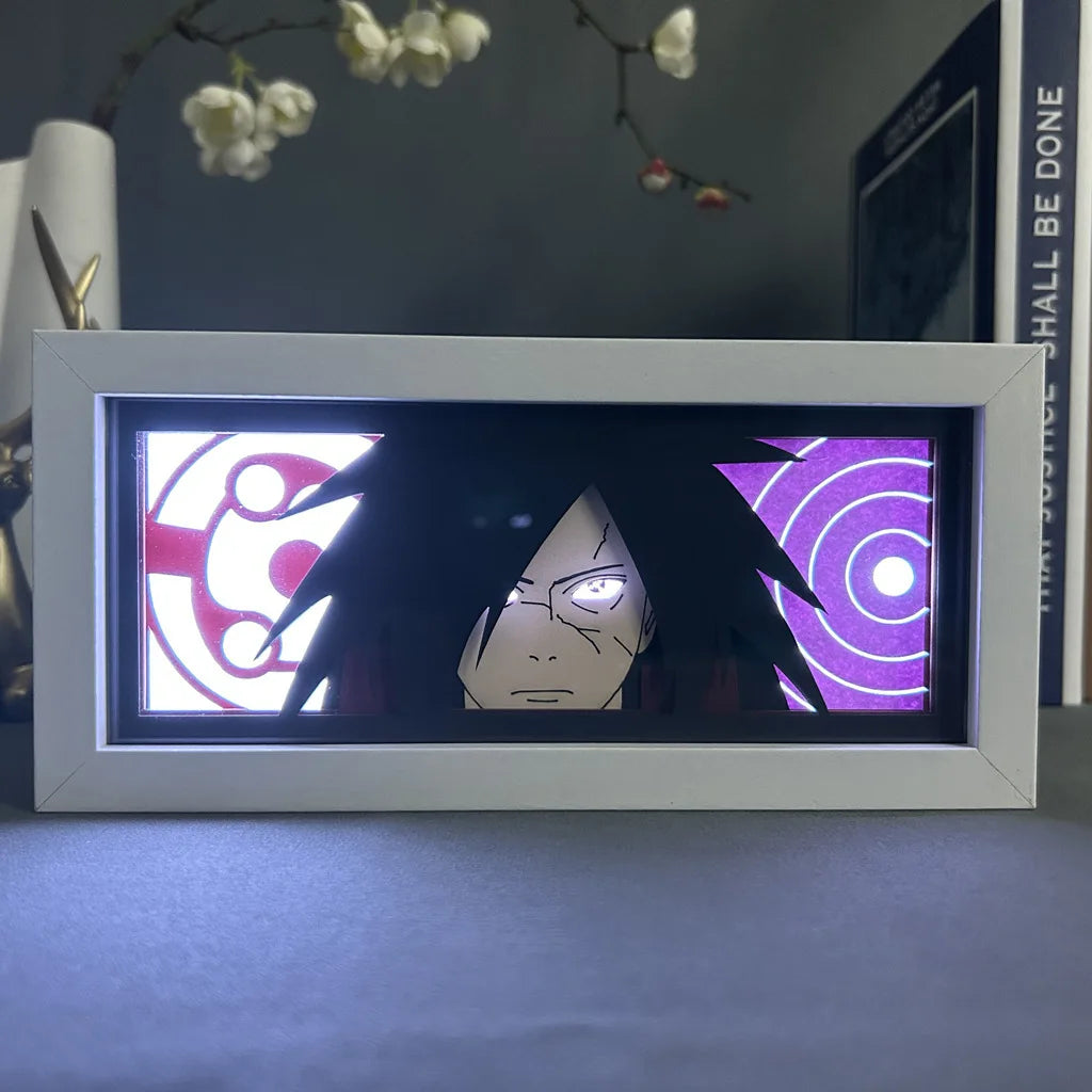 Uchiha Sasuke & Uzumaki Naruto 3D Anime LED Light Box