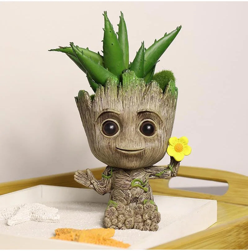Baby Groot Planter Pot – Cute Tree Man Flower Holder