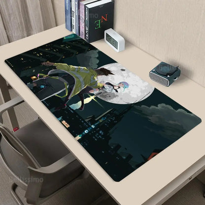 Cyberpunk: Edgerunners XXL Gaming Mouse Pad – Anime Desk Mat, Non-Slip Rubber Extended Keyboard & Mouse Mat for PC Gaming Setup