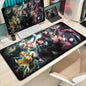 Demon Slayer Gaming Mouse Pad XL – HD Printed Extended Desk Mat for PC & Laptop Setup – Non-Slip Rubber Base, Stitched Locking Edges, Smooth Precision Surface for Gaming & Office Use