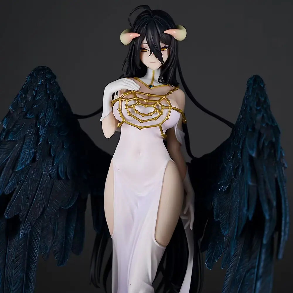 Overlord Albedo White Dress Winged GK Figure – Premium Anime Statue Collectible (Desk & Display Model)