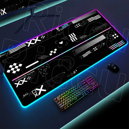 RGB XXL Gaming Mouse Pad – LED Backlit CSGO Desk Mat | Large Non-Slip Keyboard & Mouse Pad for PC Gaming Setup