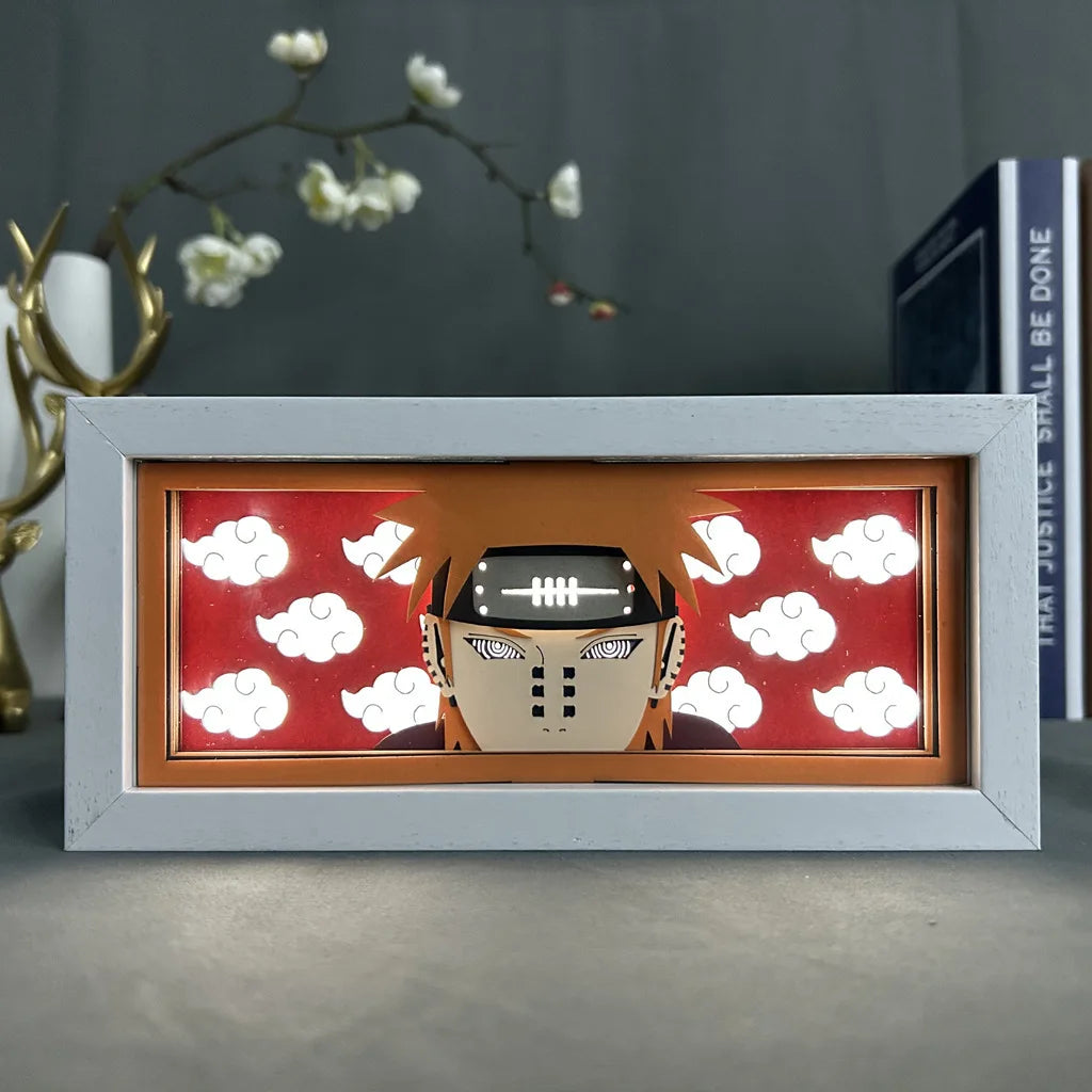 Uchiha Sasuke & Uzumaki Naruto 3D Anime LED Light Box
