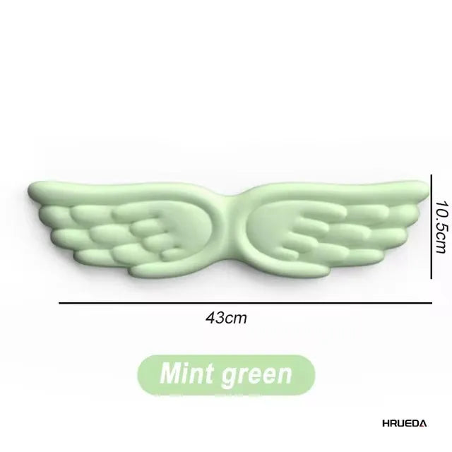 Angel Wing Memory Foam Wrist Rest Set | Keyboard & Mouse | Ergonomic Non-Slip