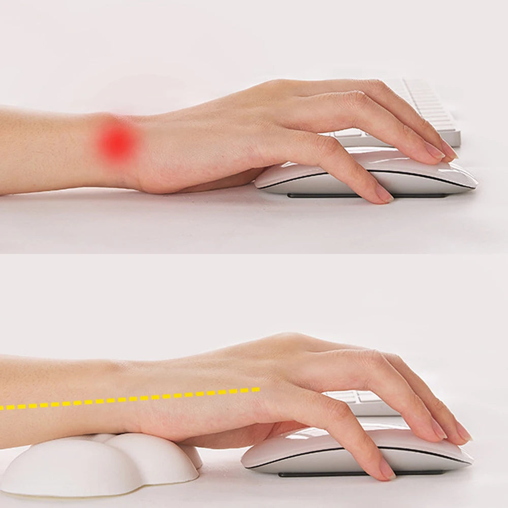 Ergonomic Cloud Wrist Rest Mouse Pad & Keyboard Support Set