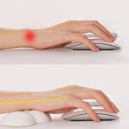 Ergonomic Cloud Wrist Rest Mouse Pad & Keyboard Support Set