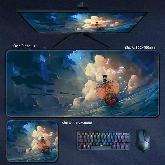 One Piece Anime Character XXL Gaming Mouse Pad – Luffy, Zoro & Crew Desk Mat