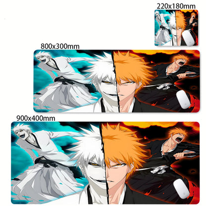 Bleach XXL Gaming Desk Mat – Kurosaki Ichigo Black & White Edition