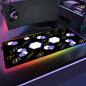 Geometric RGB XXL Gaming Mouse Pad – LED Mouse Mat 90×40cm | Large Non-Slip Desk Mat for PC, Keyboard & Gaming Setup
