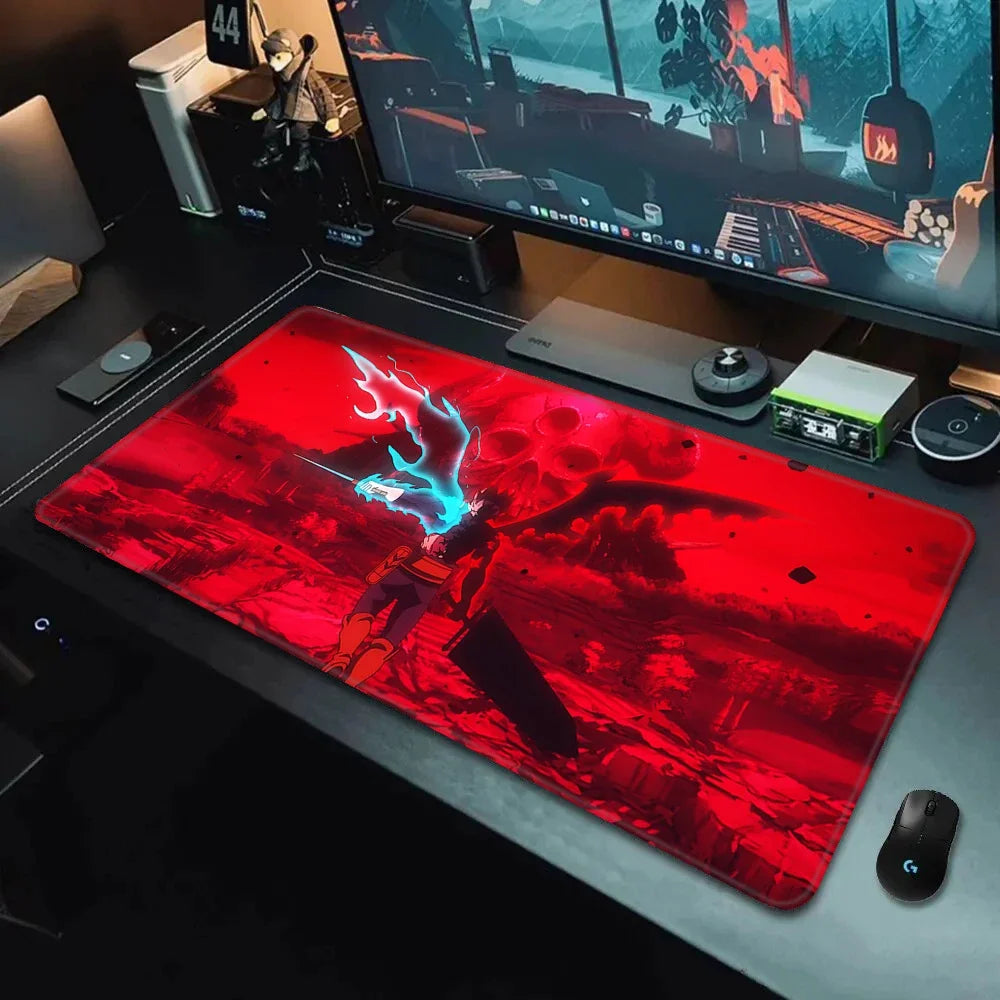 Black Clover XXL Gaming Mouse Pad (90×40cm) – HD Printed Anime Desk Mat with Non-Slip Base & Stitched Edges