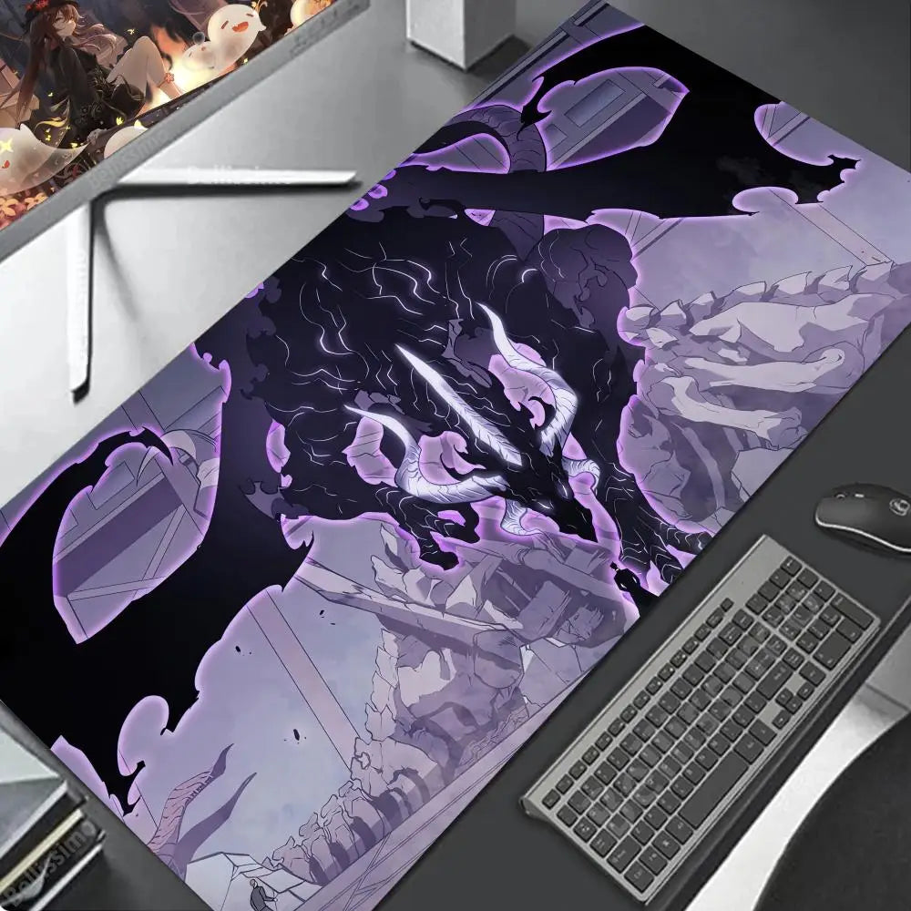 Solo Leveling XL Gaming Desk Mat – Shadow Hunter Edition | Anime Mousepad