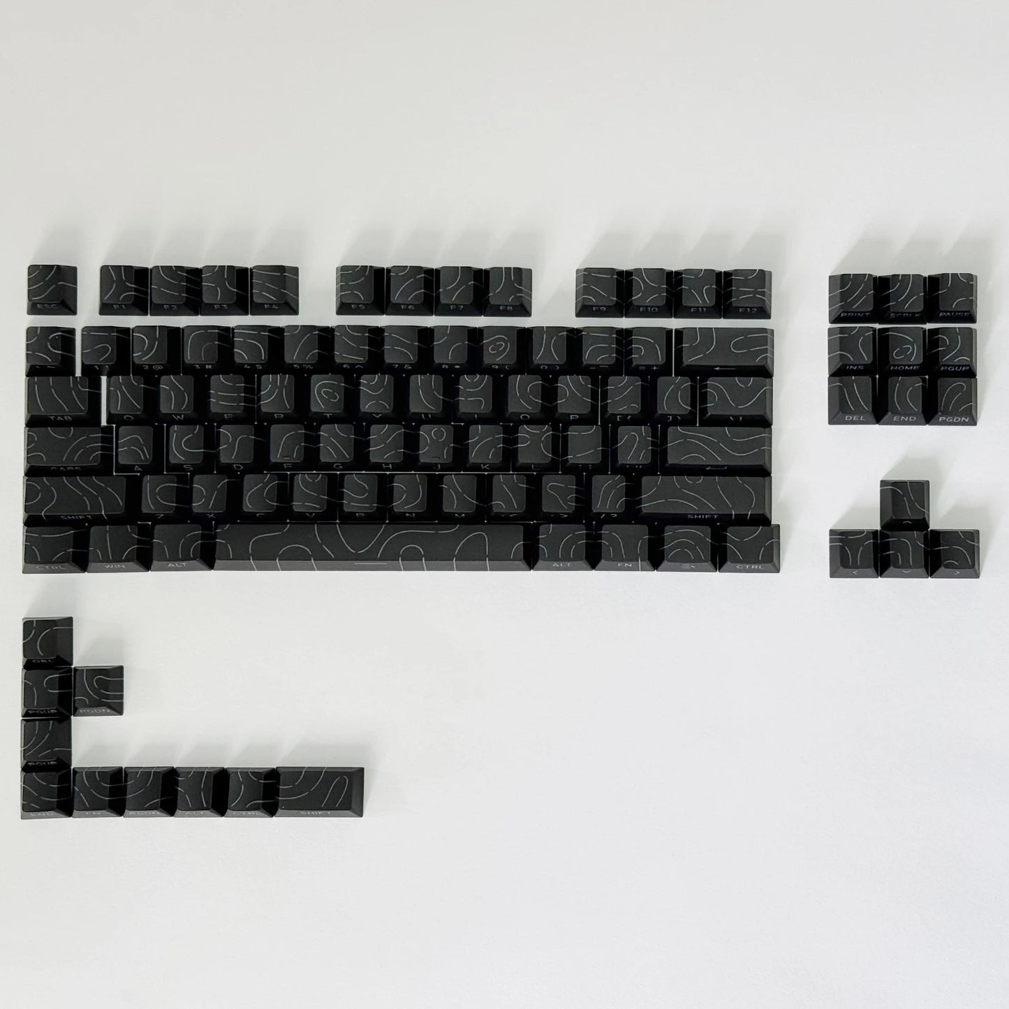 Aurora SideGlow Keycaps – Gradient RGB Shine-Through PBT