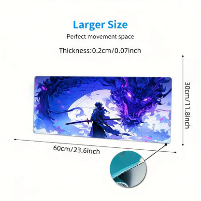 Anime Dragon Boy Large Gaming Mouse Pad Desk Mat