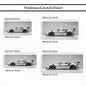 White Minimalist Sports Car Gaming Mouse Pad – Large Desk Mat with Stitched Edges