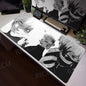 Tokyo Ghoul Anime XXL Desk Pad – Large Gaming Mouse Mat for Home Office & PC Setup, Black & White Comic Style Keyboard & Mouse Pad with Stitched Edge