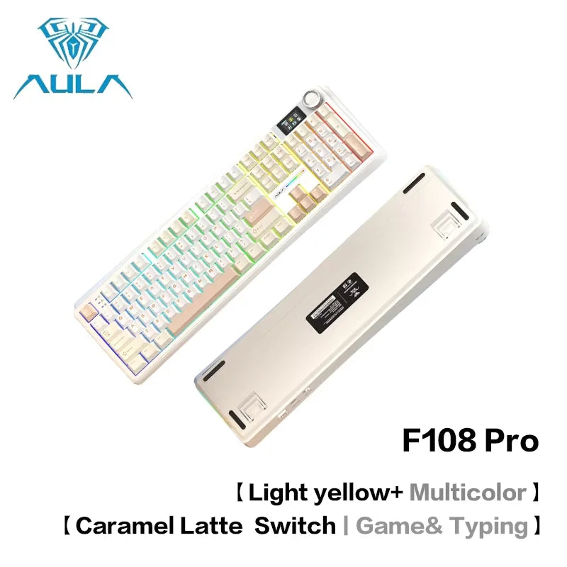 AULA F108Pro Tri-Mode RGB Keyboard