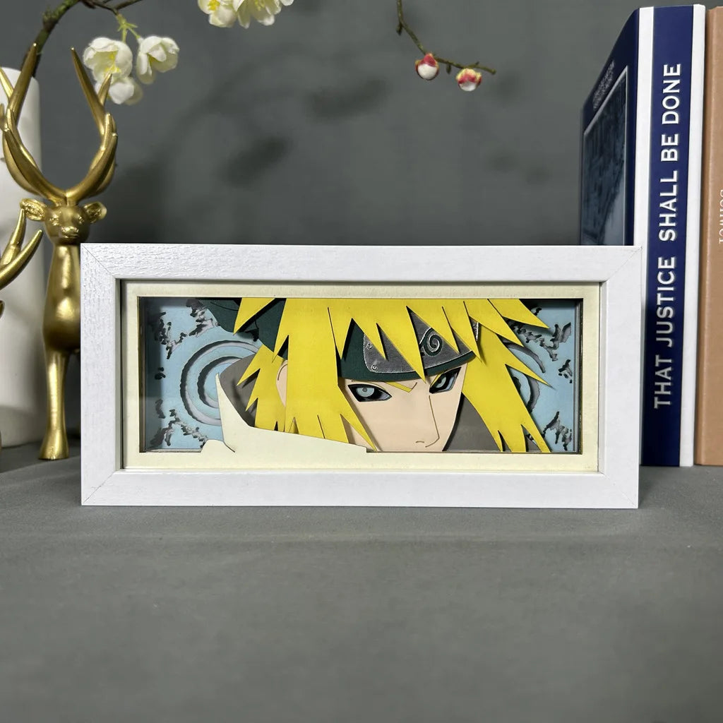 Uchiha Sasuke & Uzumaki Naruto 3D Anime LED Light Box