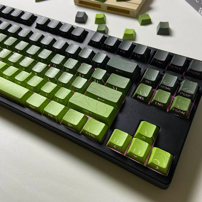 Aurora SideGlow Keycaps – Gradient RGB Shine-Through PBT