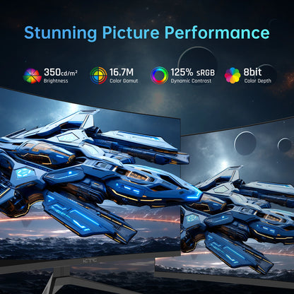 KTC 32” Curved Gaming Monitor 240Hz 1500R 1080P 1ms HDR10 FreeSync G-Sync Compatible – Ultra Smooth Esports Display