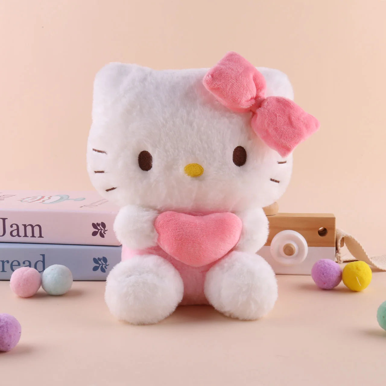 Sanrio Hello Kitty & Friends Heart Plush Toy – Kuromi, My Melody & Cinnamoroll Soft Stuffed Pillow Gift