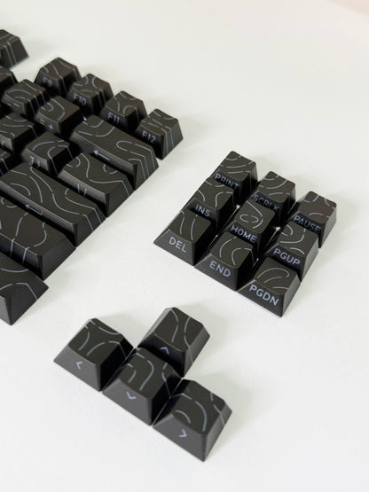 Aurora SideGlow Keycaps – Gradient RGB Shine-Through PBT