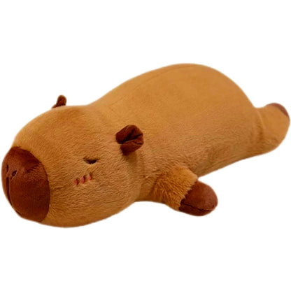 Kawaii Capybara Plush Toy – Soft Stuffed Capybara Pillow | Fluffy Sleeping Cushion for Kids & Room Decor