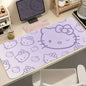 Hello Kitty Leather Mouse Pad – Extra Large Non-Slip Cartoon Desk Mat, Cute Kawaii Keyboard & Writing Pad for Girls, Student & Office Setup Decor