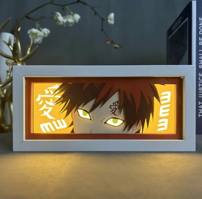 Uchiha Sasuke & Uzumaki Naruto 3D Anime LED Light Box