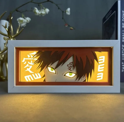 Uchiha Sasuke & Uzumaki Naruto 3D Anime LED Light Box