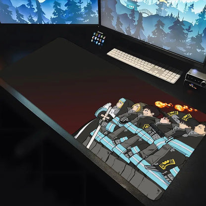 Fire Force Flame Edition XL Desk Mat – Anime Extended Gaming Mousepad