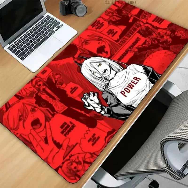 Chainsaw Man XL Gaming Desk Mat – Anime Extended Mousepad