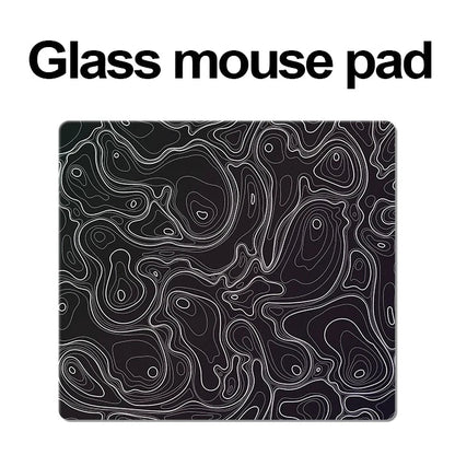 SolarGlide XXL – Ultra-Smooth Glass Gaming Mouse Pad for Precision Aim (FPS Ready)