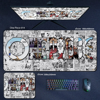 One Piece Anime Character XXL Gaming Mouse Pad – Luffy, Zoro & Crew Desk Mat