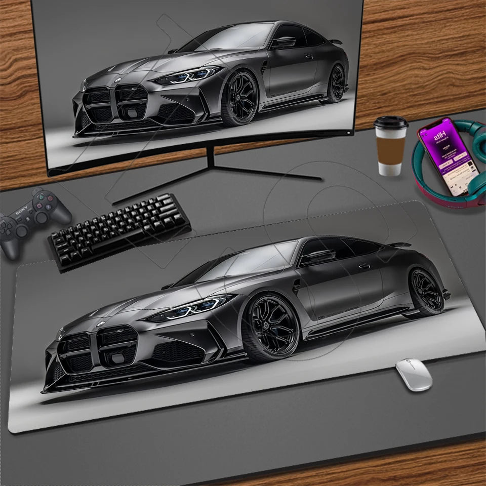 Sports Car XXL Gaming Mouse Pad – Non-Slip Desk Mat