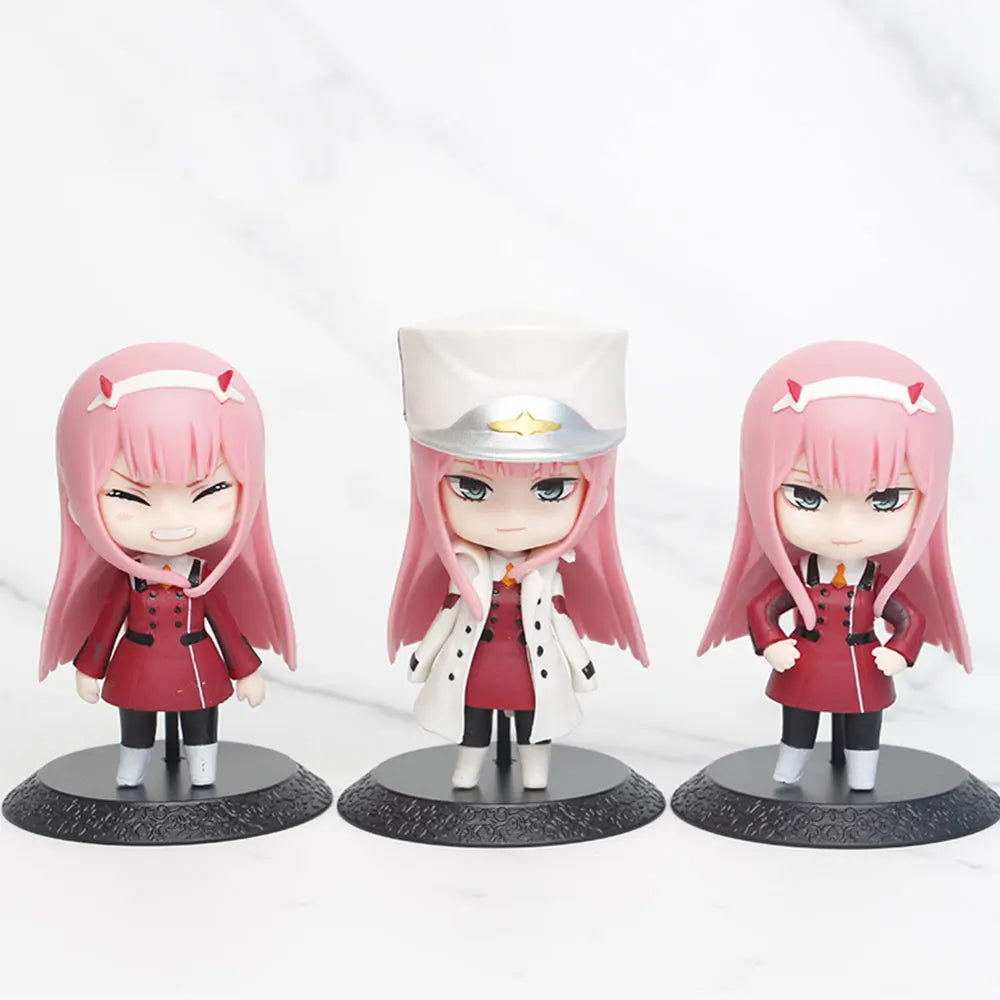 Zero Two Chibi Anime Figure 10 cm – PVC Collectible with Stand