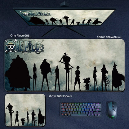 One Piece Anime Character XXL Gaming Mouse Pad – Luffy, Zoro & Crew Desk Mat