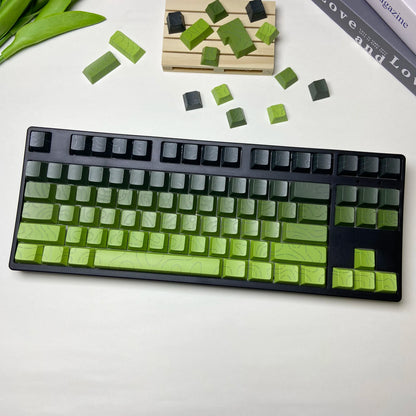 Aurora SideGlow Keycaps – Gradient RGB Shine-Through PBT