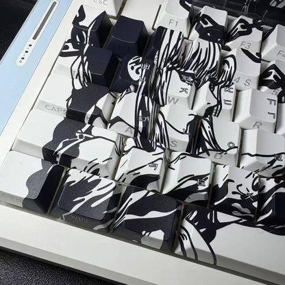 MAKIMA NOIR Keycap Set – 129-Key Anime PBT Japan Edition