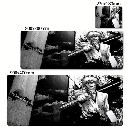 Bleach XXL Gaming Desk Mat – Kurosaki Ichigo Black & White Edition