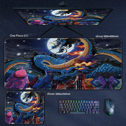 One Piece Anime Character XXL Gaming Mouse Pad – Luffy, Zoro & Crew Desk Mat