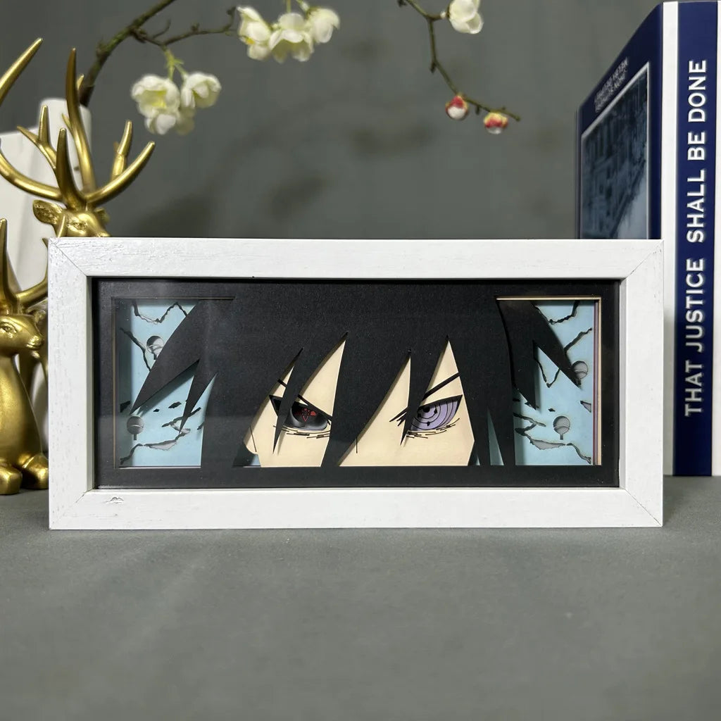 Uchiha Sasuke & Uzumaki Naruto 3D Anime LED Light Box