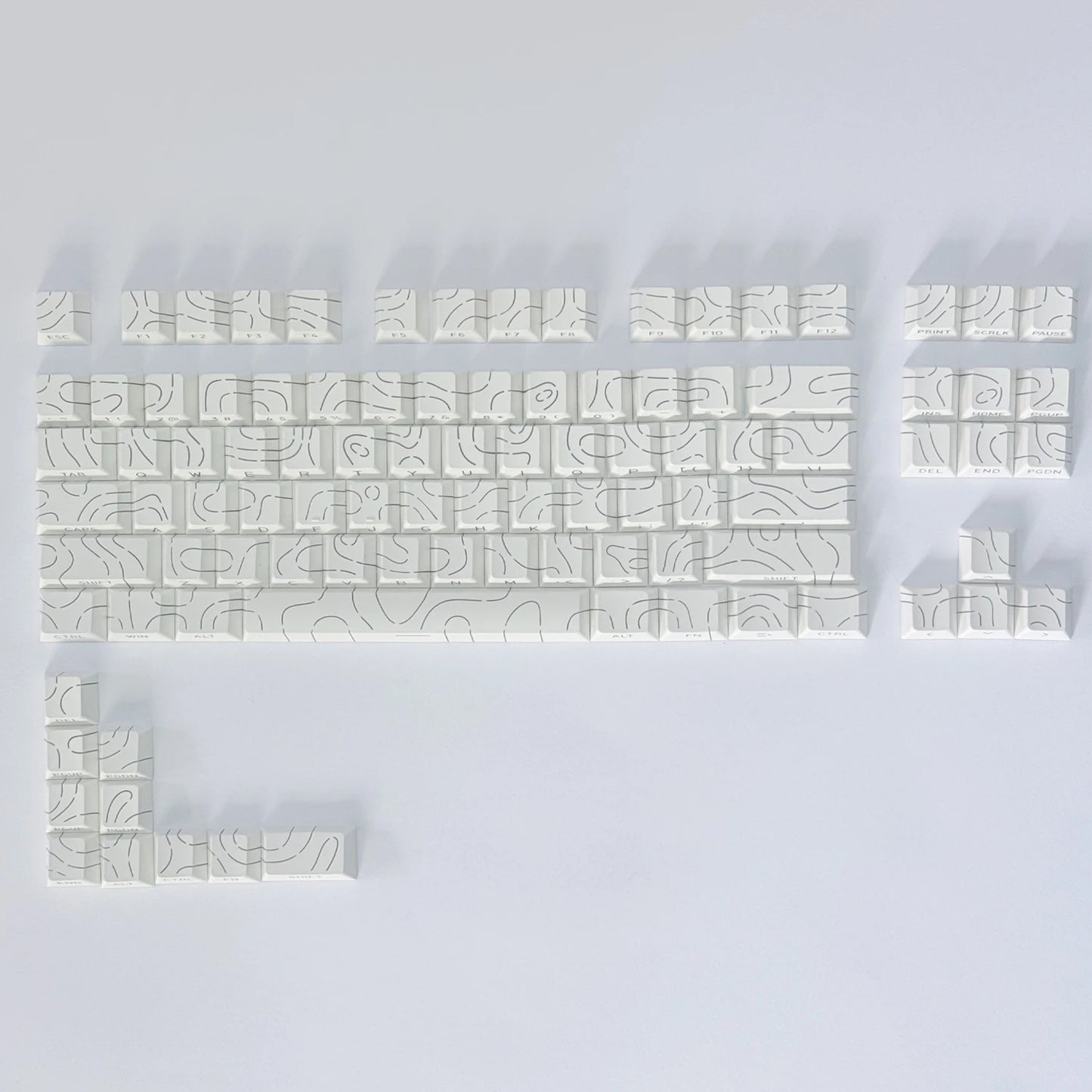 Aurora SideGlow Keycaps – Gradient RGB Shine-Through PBT