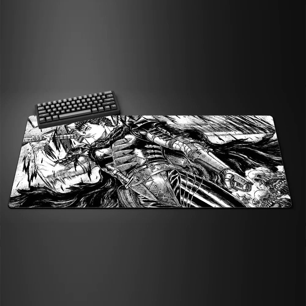 Berserk Guts Anime XXL Gaming Mouse Pad – Varmilo Style Desk Mat
