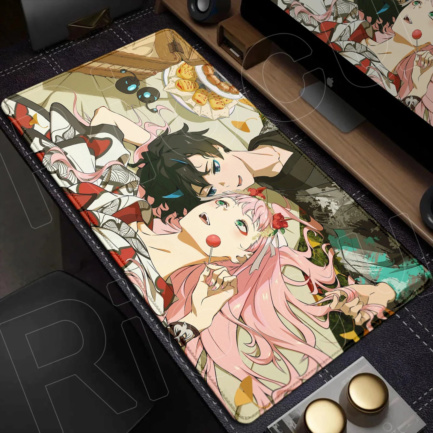 Zero Two Crimson Darling Desk Mat – Darling in the FranXX Anime Mousepad
