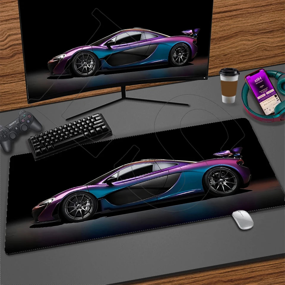 Sports Car XXL Gaming Mouse Pad – Non-Slip Desk Mat
