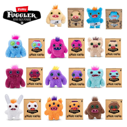 Fuggler Ugly Teeth Monster Plush Toy – Cute Wide-Eyed Collectible Mini Plush Doll (8–9cm)