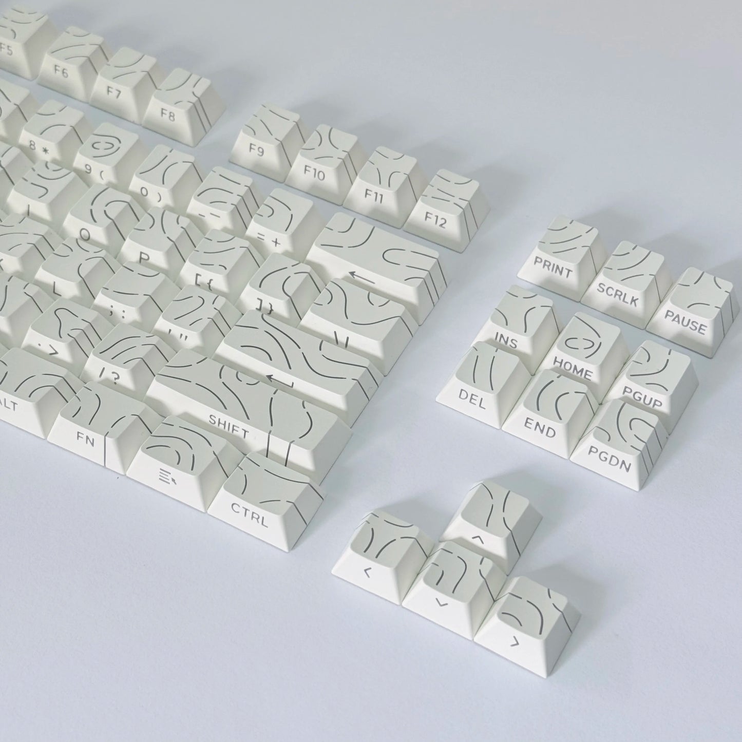 Aurora SideGlow Keycaps – Gradient RGB Shine-Through PBT