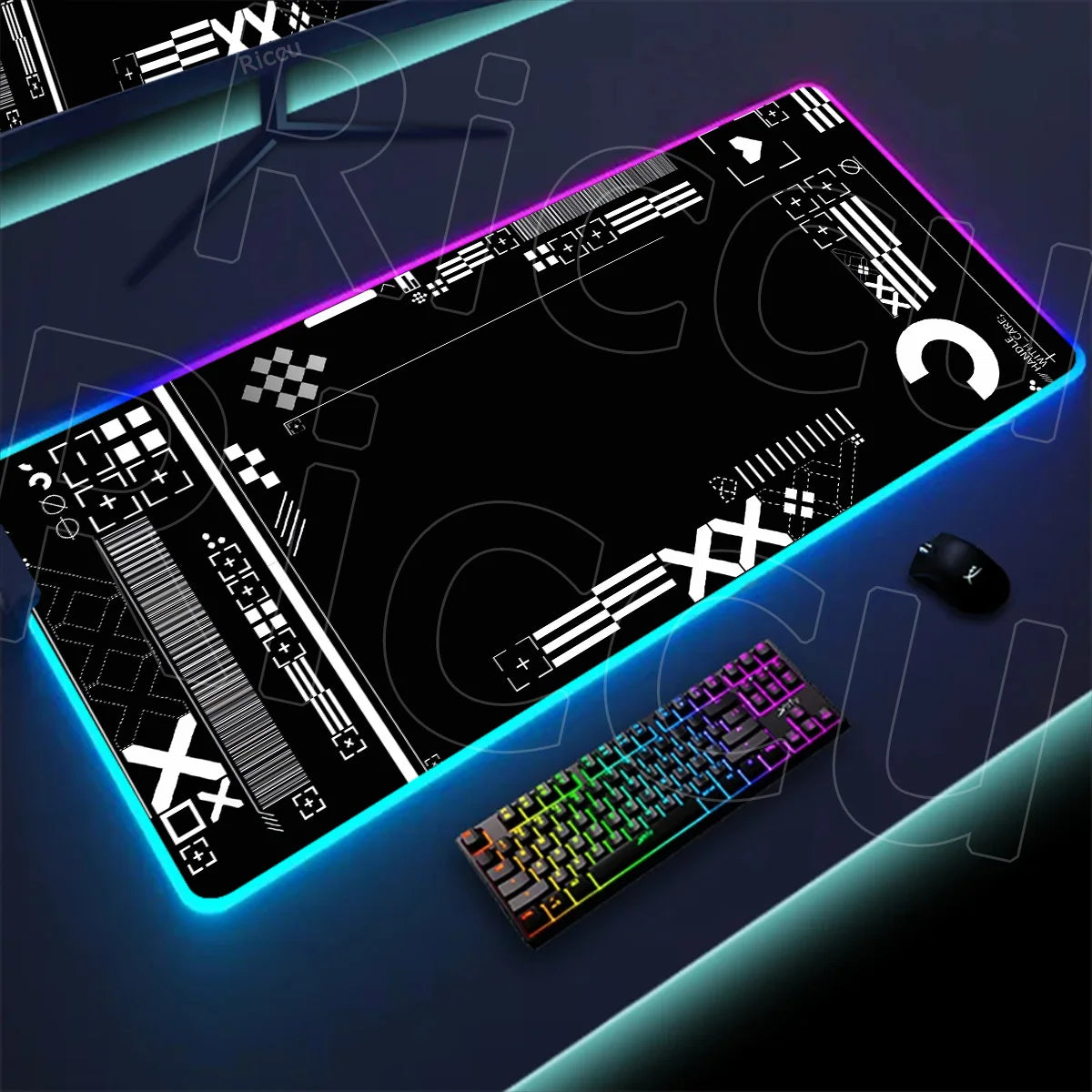 RGB XXL Gaming Mouse Pad – LED Backlit CSGO Desk Mat | Large Non-Slip Keyboard & Mouse Pad for PC Gaming Setup