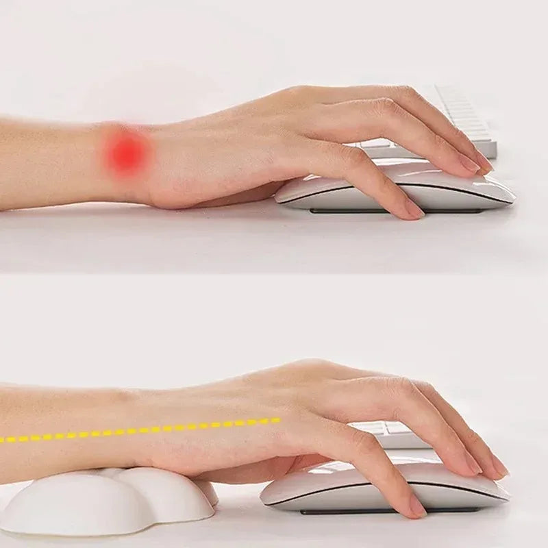 Ergonomic Cloud Wrist Rest Mouse Pad & Keyboard Support Set